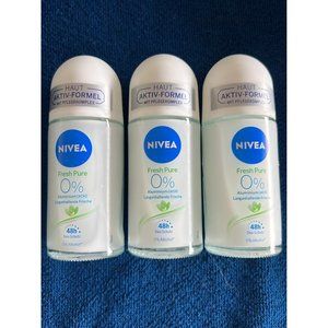 Nivea Fresh Pure deodorant roll-on 3 PACK
